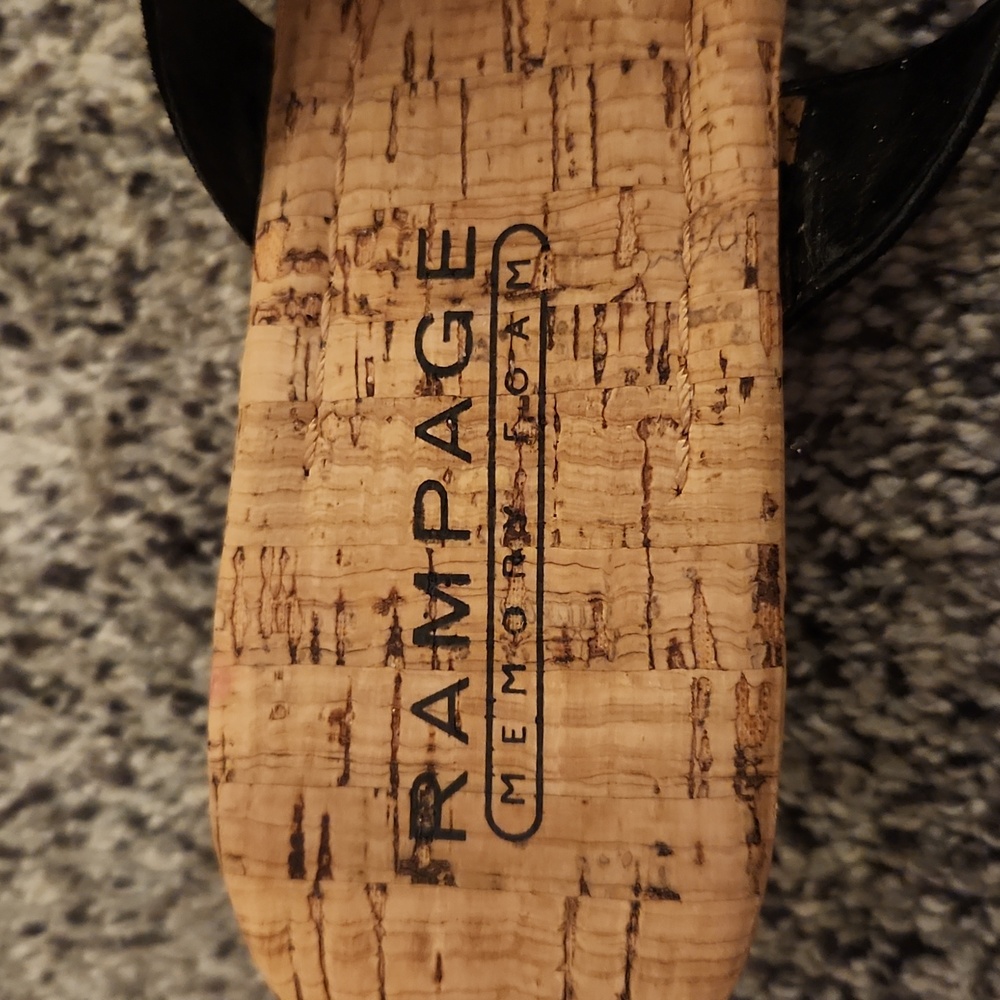 Rampage SZ 9 Black Wege Sandal - Picture 5 of 7